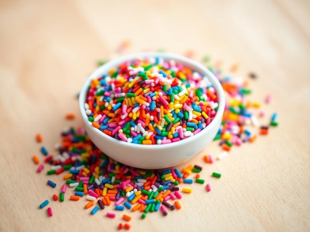 Chocolate vermicelli — Colored