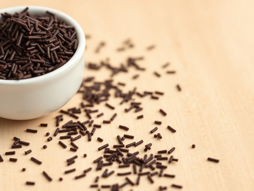 Chocolate vermicelli — Dark